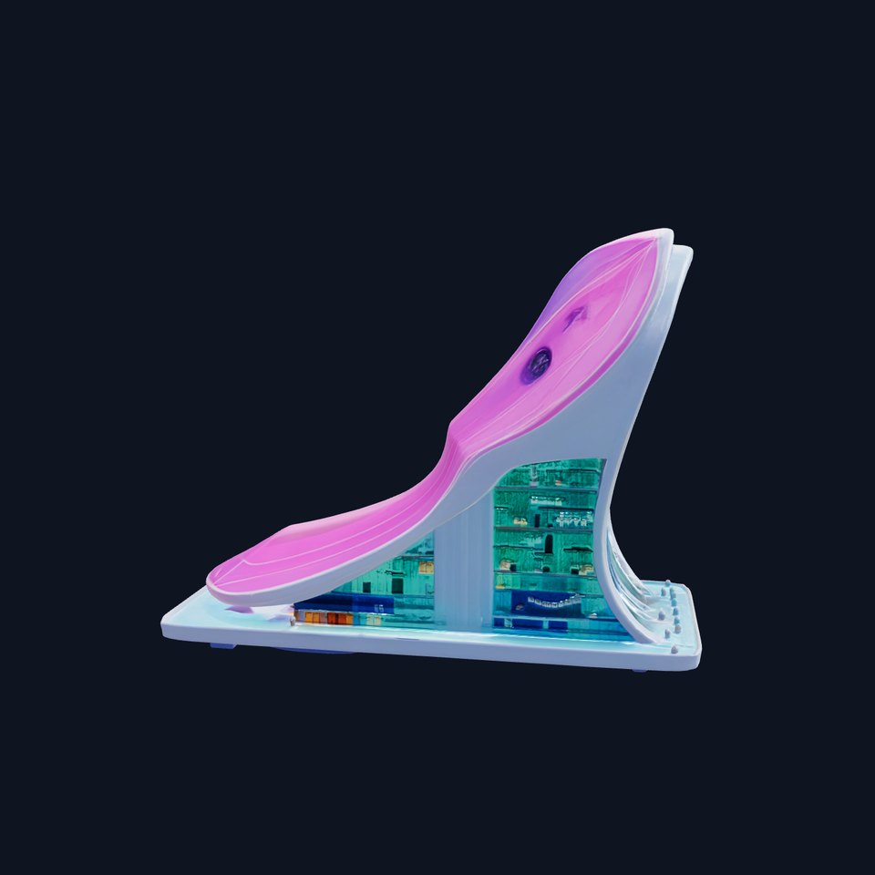 Futuristic Skyscraper Module with Dynamic Facade Model Pack